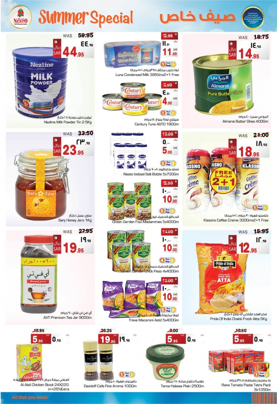 Summer Special Offers at Nesto Hypermarket