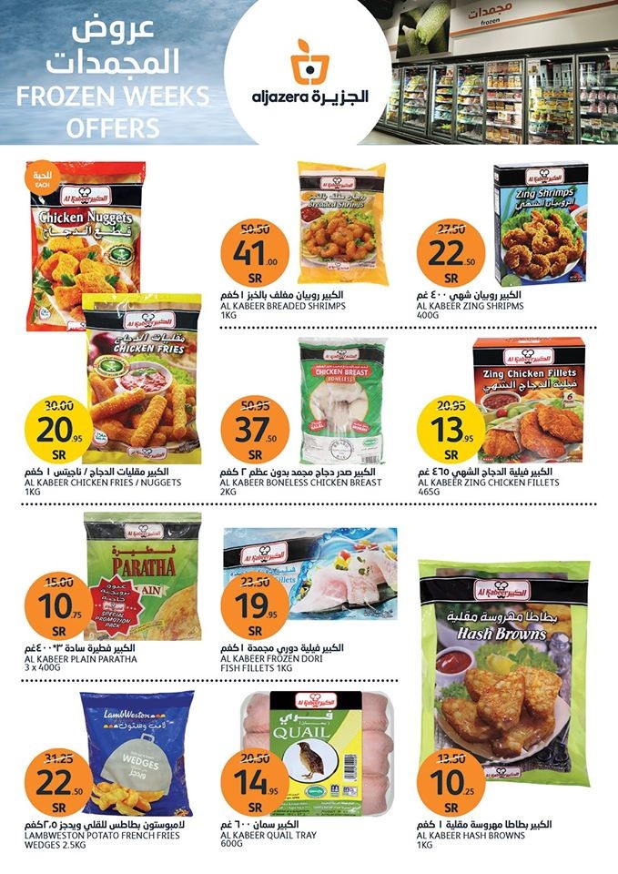 Al Jazera Markets Frozen Items Offers