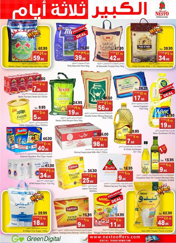 Nesto Al Khobar & Al Hasa Big 3 Days Offers