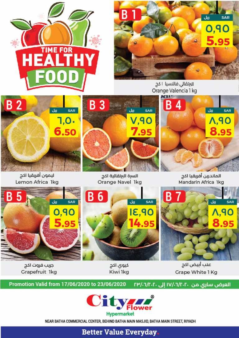 City Flower Riyadh Healthy Food Offers