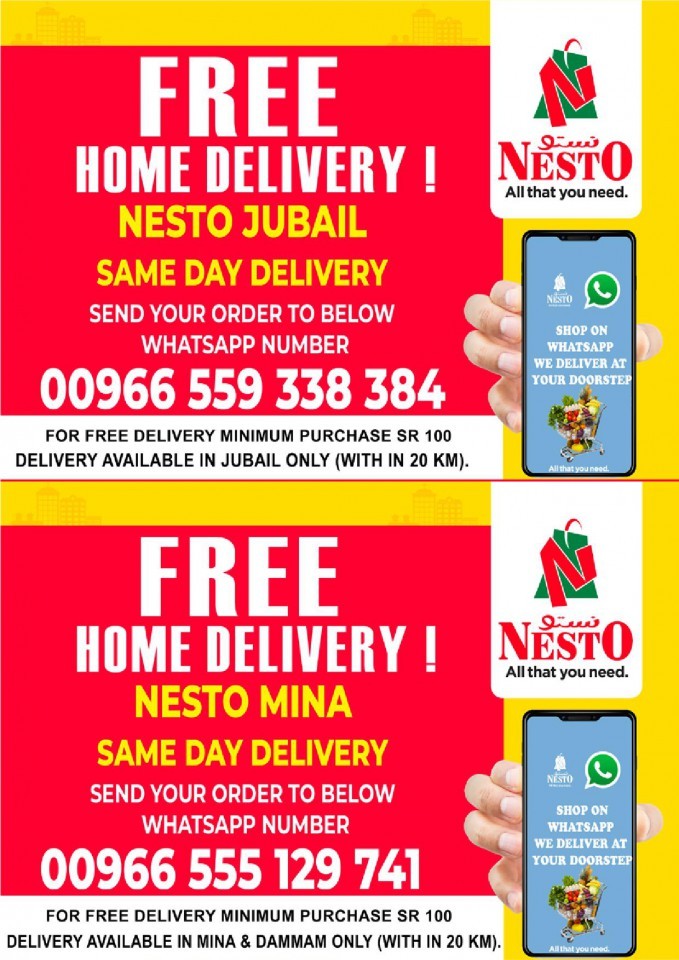 Nesto Jubail & Mina Price Cut Offers