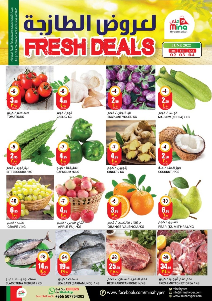 Mina Hypermarket Fresh Deals 2-4 June