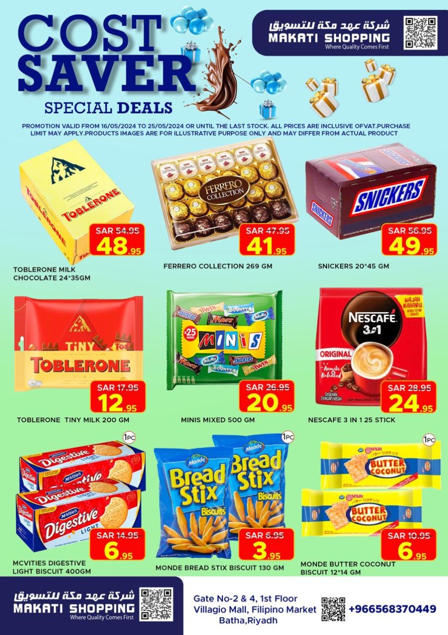 Cost Saver Special Deals