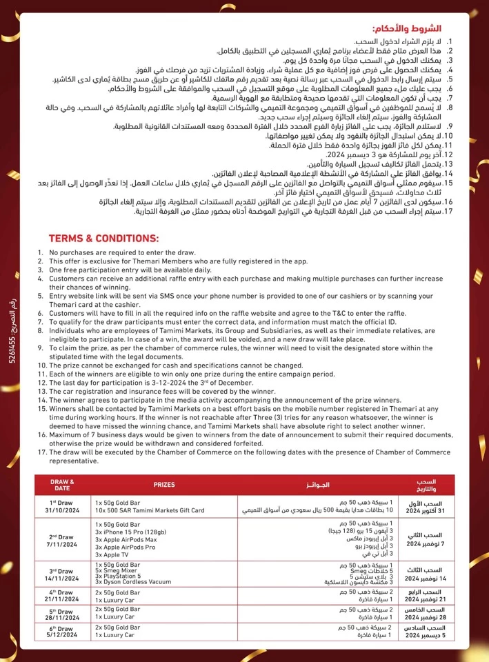 Tamimi Markets Anniversary Offers