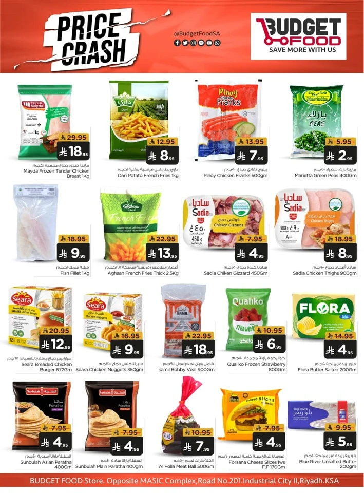 Budget Food Price Crash Offer