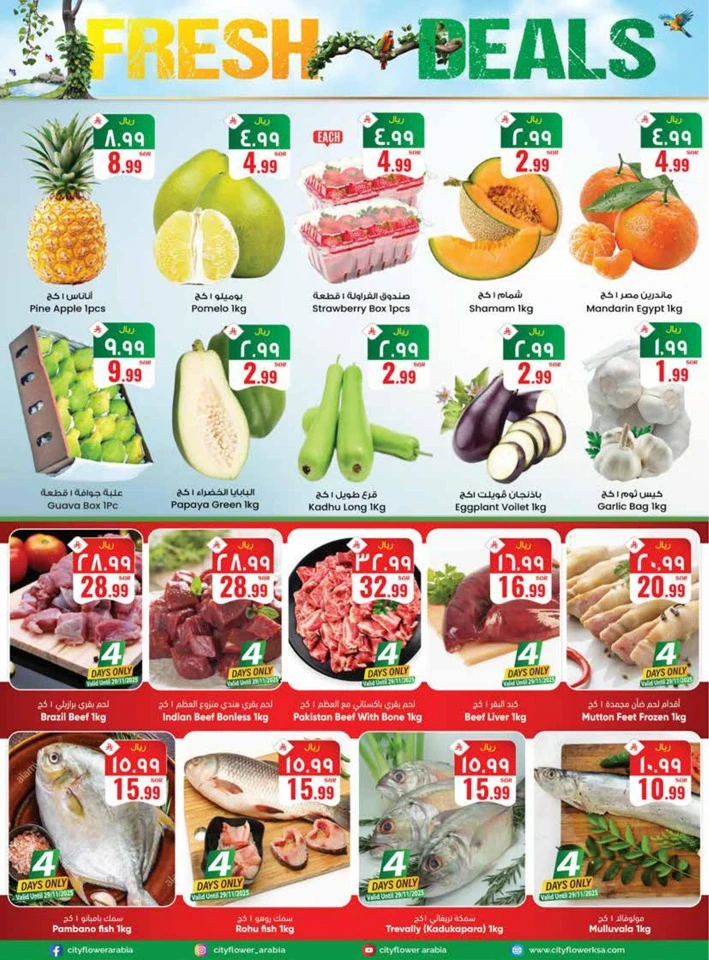  عروض سيتي فلاور   من 26 نوفمبر إلى 01 ديسمبر 2025