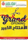 Grand Mart Hypermarket Grand Opening Offers